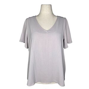 Buckle Black Shaping Smoothing Gauze Top Neutral Gray Layered Tank Medium M
